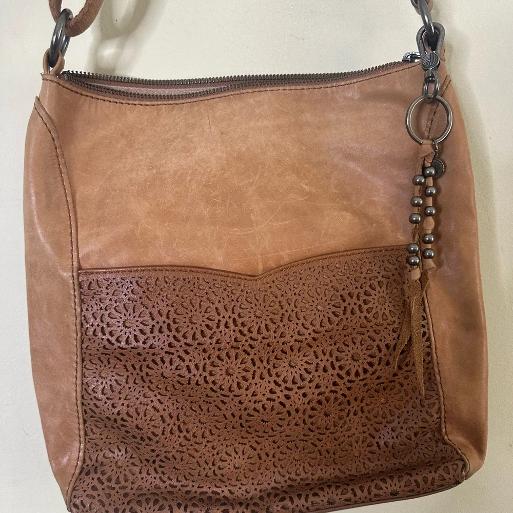 The Sak Lucia Perforated Leather Crossbody